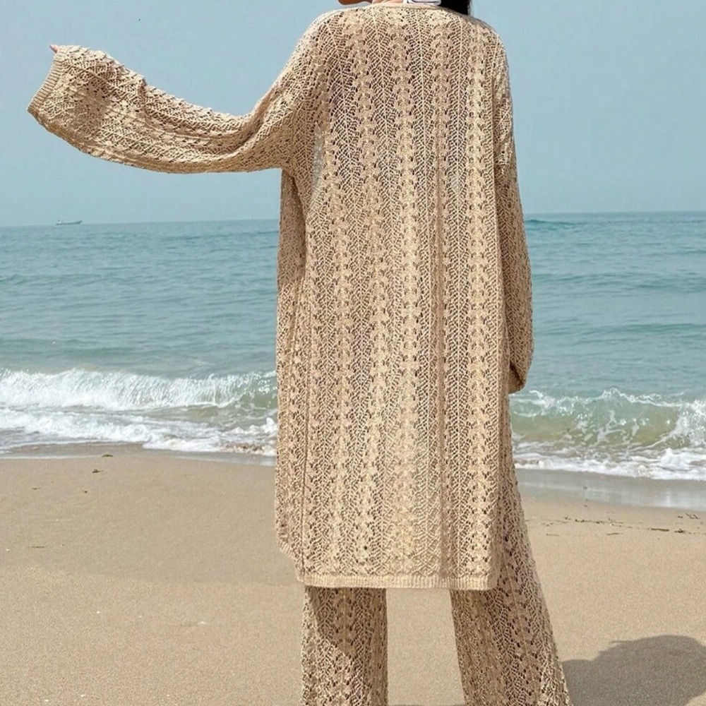 Camel Boho Women's Shiny Cover Up Set